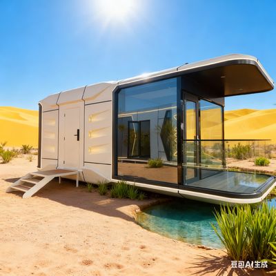 Modern Space Capsule House with 9mm European Pine Board 7 Tons Net Weight and Smart Door Lock