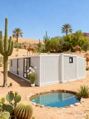 Fully Galvanized Side Frame 40ft Expandable Container Home Modern Style and Insulation Included