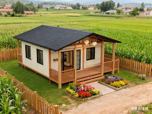 Expandable Container House Basic Bottom Plate with Sprayed Polyurethane Insulation Layer and 18mm Thick Bamboo Plywood