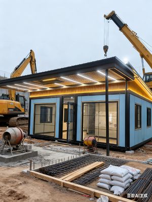 100mm Thick Expandable Container House Spray-Coated Polyurethane Fire-Resistant OSB and A Comprehensive Drainage System