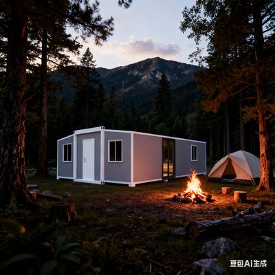 56 Square Meters Prefab Folding House with Fully Galvanized Side Frame and Quick Assembly Foldable Container House