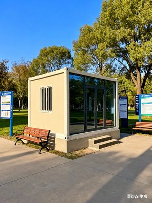 Steel Door With Lock Flat Pack Folding House Ground Live Load 2.0KN/m2 Inside Dimensions 5630*2230*2515mm