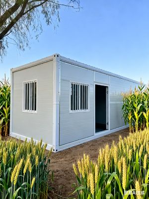 Modern Flat Pack Folding House Bare Steel Main Frame Bamboo Plywood Ground Main Frame Z-shaped Ferrule Wall Panel Fasteners