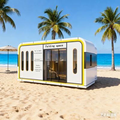 Waterproof Apple Capsule House with Aluminum Single Panel Door and Polyurethane Filled Insulation