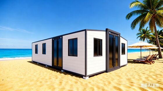 40ft Expandable Container Home with Customizable Interior Finish Expandable Design and Steel Single Door