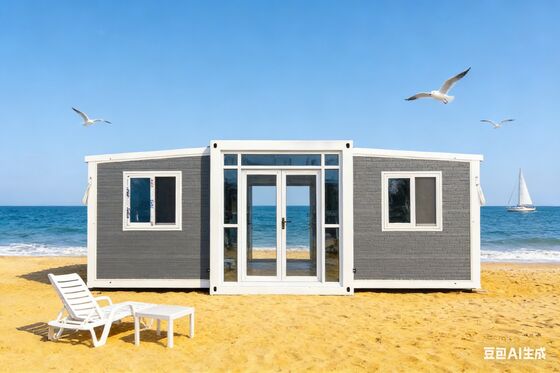 Foldable 20ft Container with Galvanized Light Steel Frame Weather Resistance and Customizable Layout for Modern Living