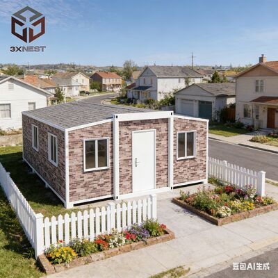 40ft Expandable Container Home with Fully Galvanized Side Frame and Wind Resistance 4.18 KN/m² in Compact Fold Size L11800*W2200*H2480mm