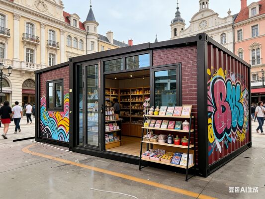 Pre-assembled Components Foldable 20ft Container with Fire-resistant Materials and Space Saving Modular Storage