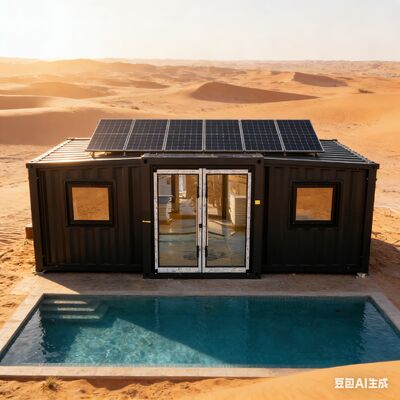 Foldable 20ft Container with Category 5 Wind Resistance Fully Galvanized Main Frame and Thermal Sound Insulation for Modular Housing