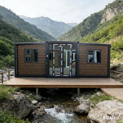 Fully Galvanized Foldable 20ft Container with Thermal and Sound Insulation and Customizable Terrace for Versatile Living