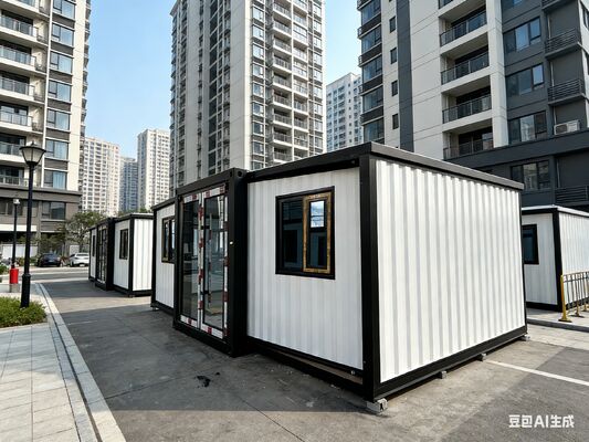 Foldable 20ft Container Home with Thermal Insulation Sound Insulation and Customizable Design Fits 2 Sets in 1 40HQ Shipping Container