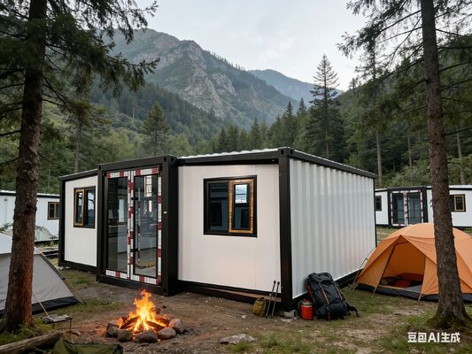 Modern Foldable 20ft Container with 75mm EPS Sandwich Panels and 18mm Fireproof Cement Fiber Floor