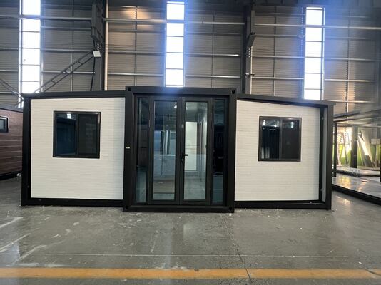 Foldable 20ft Container with Full Galvanized Main Frame, 75mm EPS Sandwich Panels, and Seismic Performance Level 8 for Expandable Container House