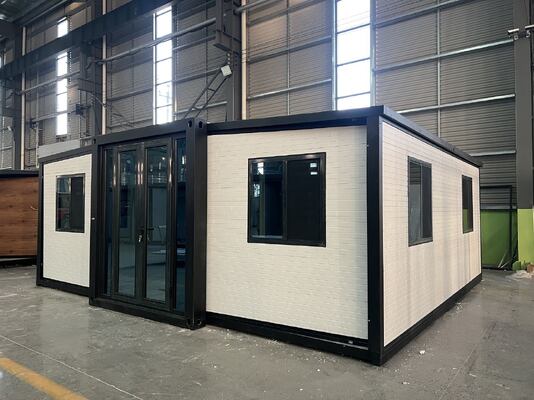 Foldable 20ft Container with 30-40 Years Life Span Waterproof Windproof Design and Full Galvanized Main Frame