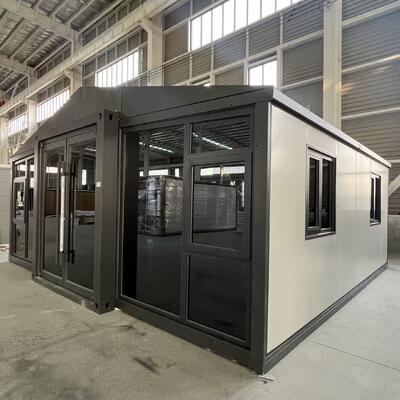 Foldable 20ft Container with Level 8 Seismic Performance Waterproof And Windproof Design and Customizable Bedroom Door for Prefabricated Tiny Homes
