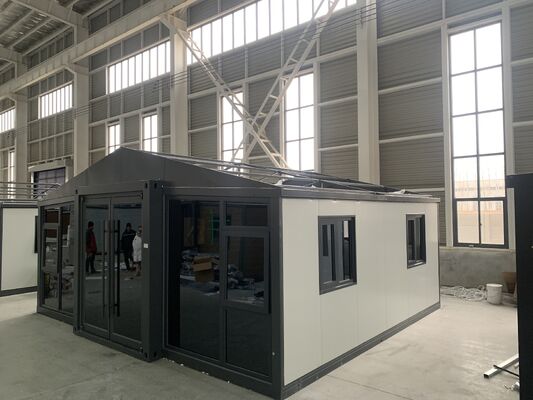 Foldable 20ft Container with 30-40 Years Life Span, Wet-Dry Separation Bathroom, and Seismic Performance Level 8