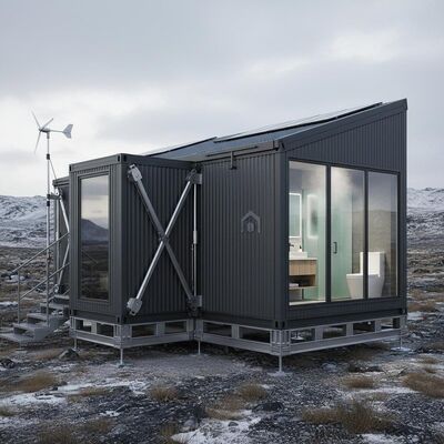 Transportable And Foldability Expandable Prefab Homes Built To Withstand Harsh Weather Conditions With Custom Bathroom Requirement